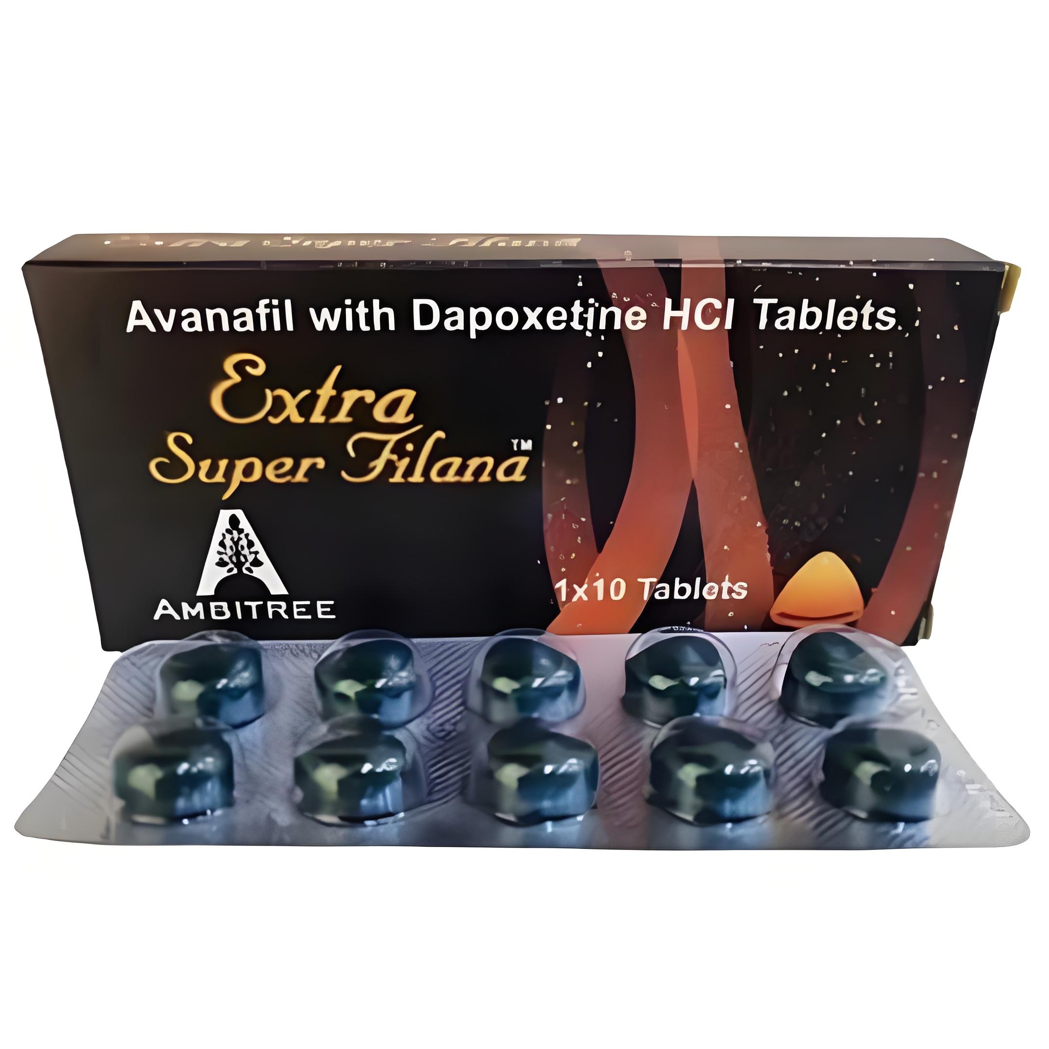 黑水鬼 – 阿伐那非双效片 EXTRA SUPER FILANA双效片_印品阁